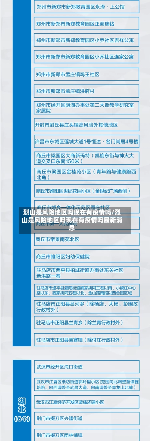 烈山是风险地区吗现在有疫情吗/烈山是风险地区吗现在有疫情吗最新消息-第2张图片