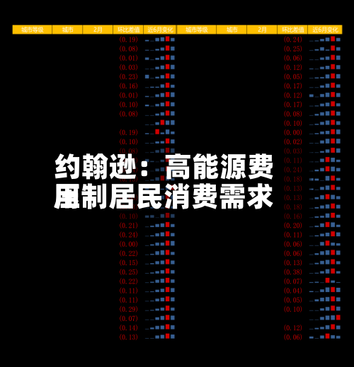 约翰逊：高能源费用压制居民消费需求