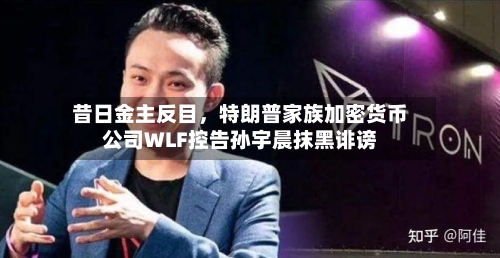 昔日金主反目	，特朗普家族加密货币公司WLF控告孙宇晨抹黑诽谤-第2张图片