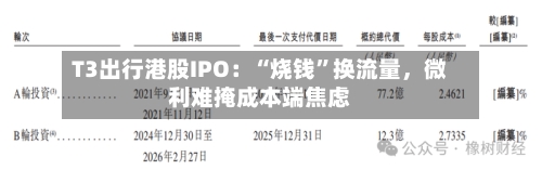 T3出行港股IPO：“烧钱”换流量，微利难掩成本端焦虑-第2张图片