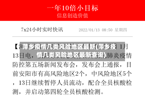 萍乡疫情几类风险地区最新(萍乡疫情几类风险地区最新查询)-第2张图片