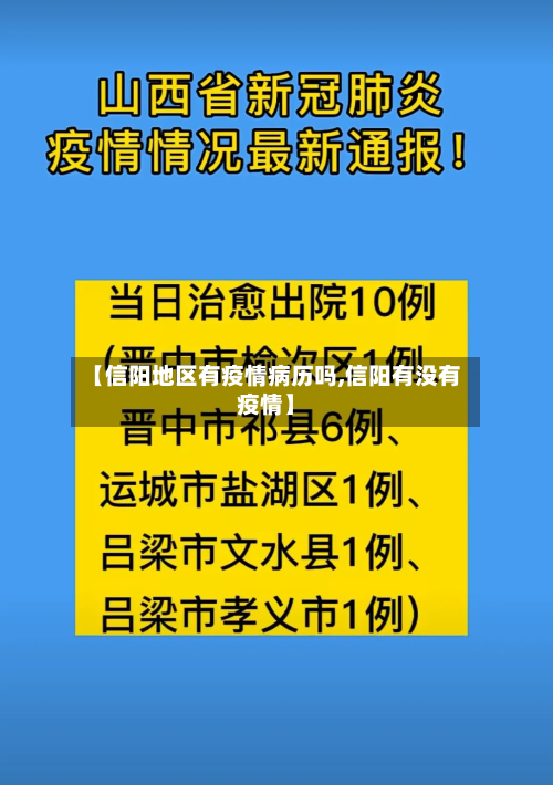 【信阳地区有疫情病历吗,信阳有没有疫情】