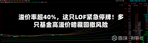 溢价率超40%，这只LOF紧急停牌！多只基金高溢价暗藏回撤风险-第2张图片