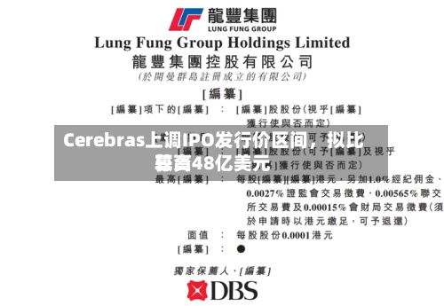 Cerebras上调IPO发行价区间	，拟比较高募资48亿美元-第2张图片