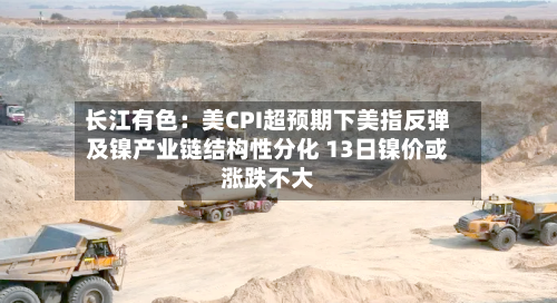 长江有色:美CPI超预期下美指反弹及镍产业链结构性分化 13日镍价或涨跌不大-第2张图片