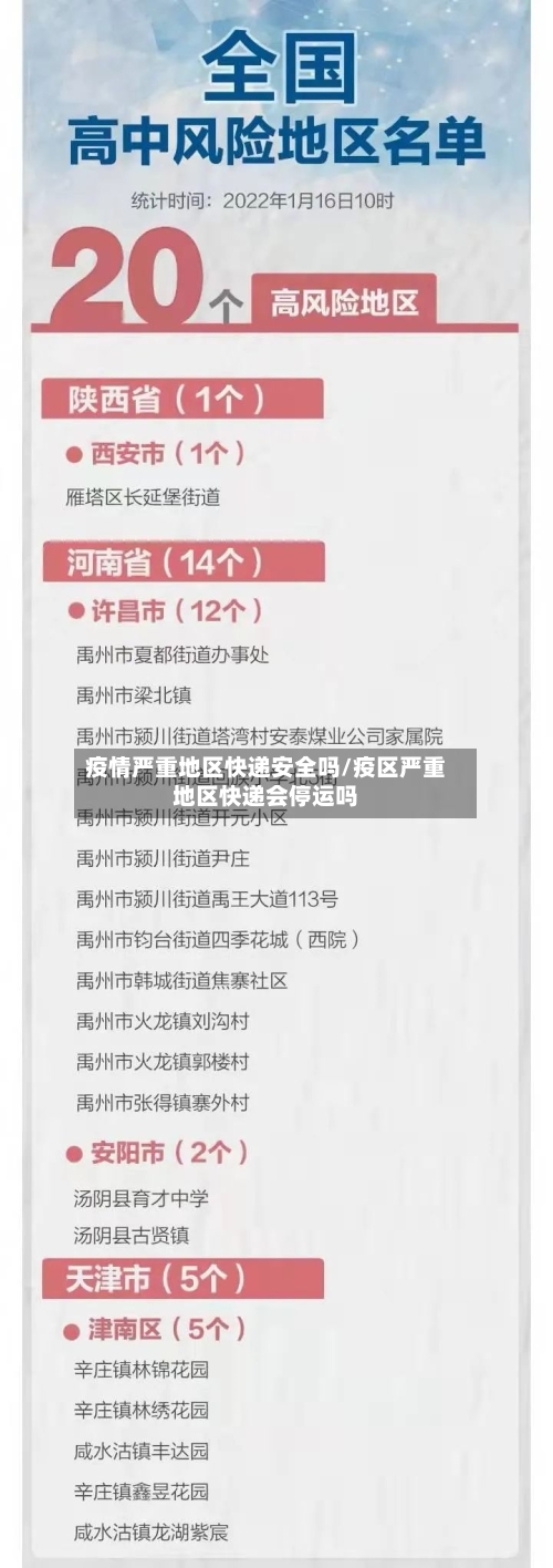 疫情严重地区快递安全吗/疫区严重地区快递会停运吗
