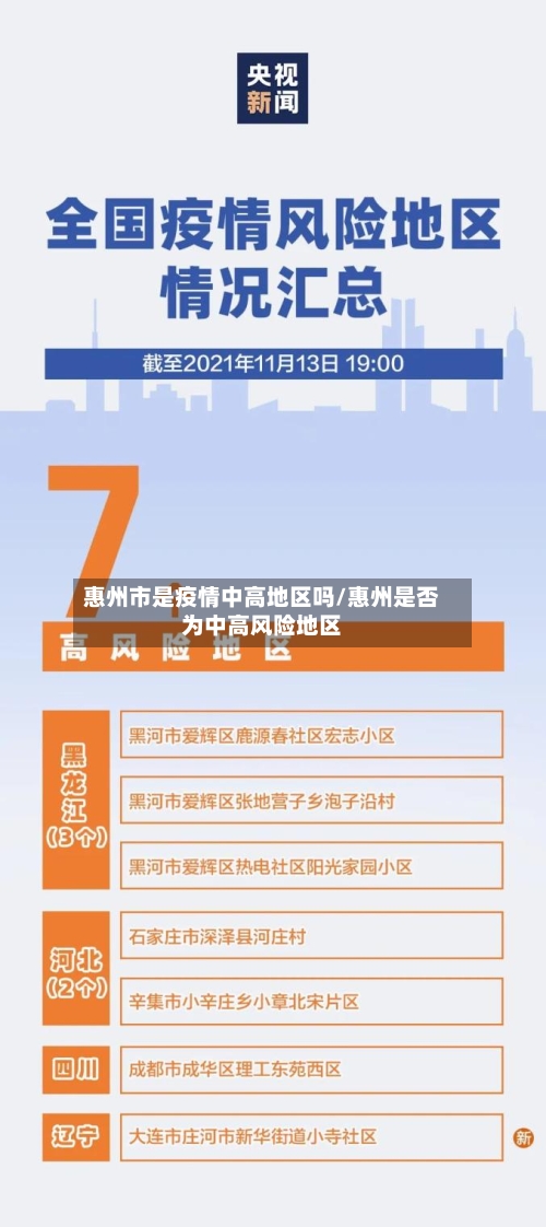 惠州市是疫情中高地区吗/惠州是否为中高风险地区-第2张图片