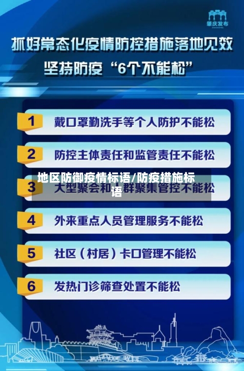 地区防御疫情标语/防疫措施标语