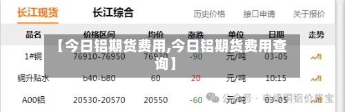 【今日铝期货费用,今日铝期货费用查询】