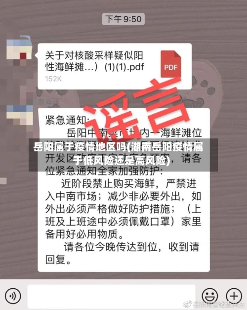 岳阳属于疫情地区吗(湖南岳阳疫情属于低风险还是高风险)-第3张图片