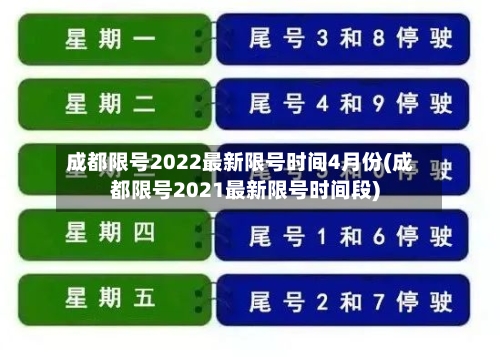 成都限号2022最新限号时间4月份(成都限号2021最新限号时间段)