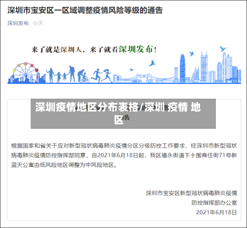 深圳疫情地区分布表格/深圳 疫情 地区